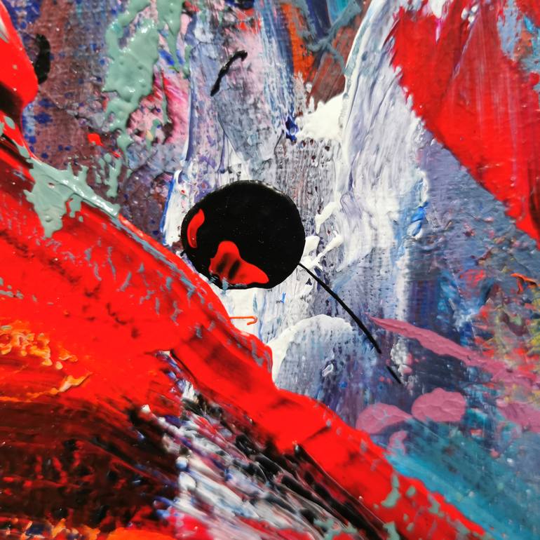 Original Abstract Expressionism Abstract Painting by Kloska Ovidiu