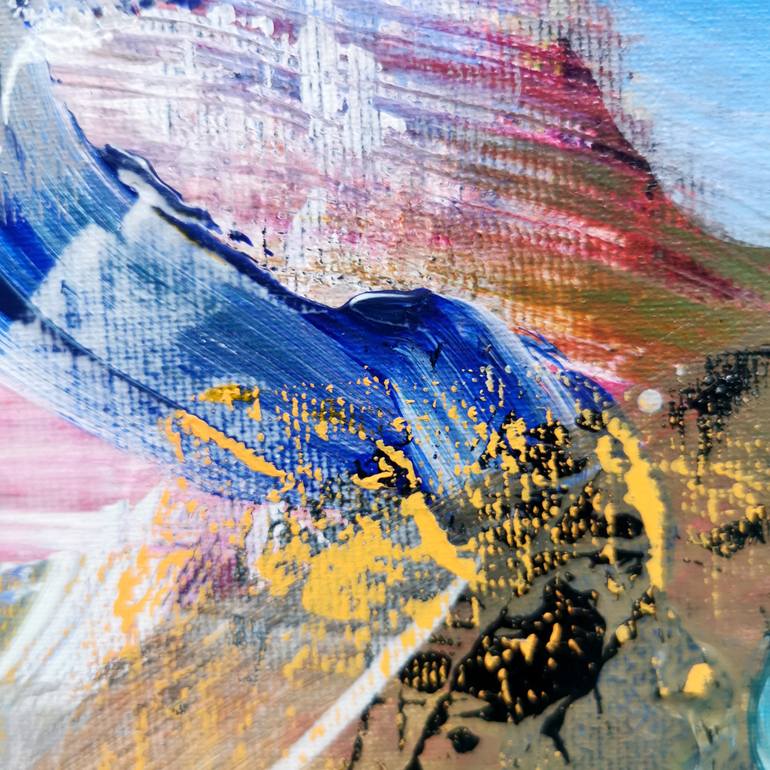 Original Abstract Beach Painting by Kloska Ovidiu