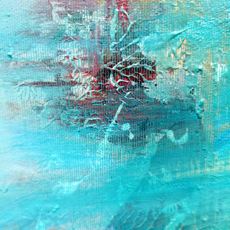 Original Abstract Beach Painting by Kloska Ovidiu