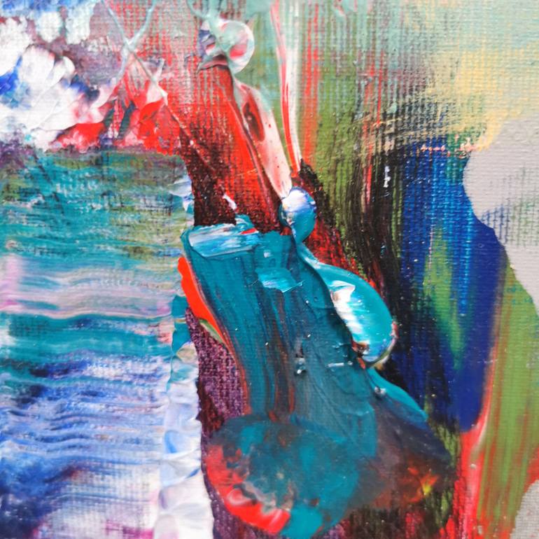 Original Abstract Beach Painting by Kloska Ovidiu