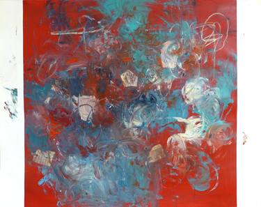 Original Abstract Expressionism Abstract Paintings by Lisa Haddad