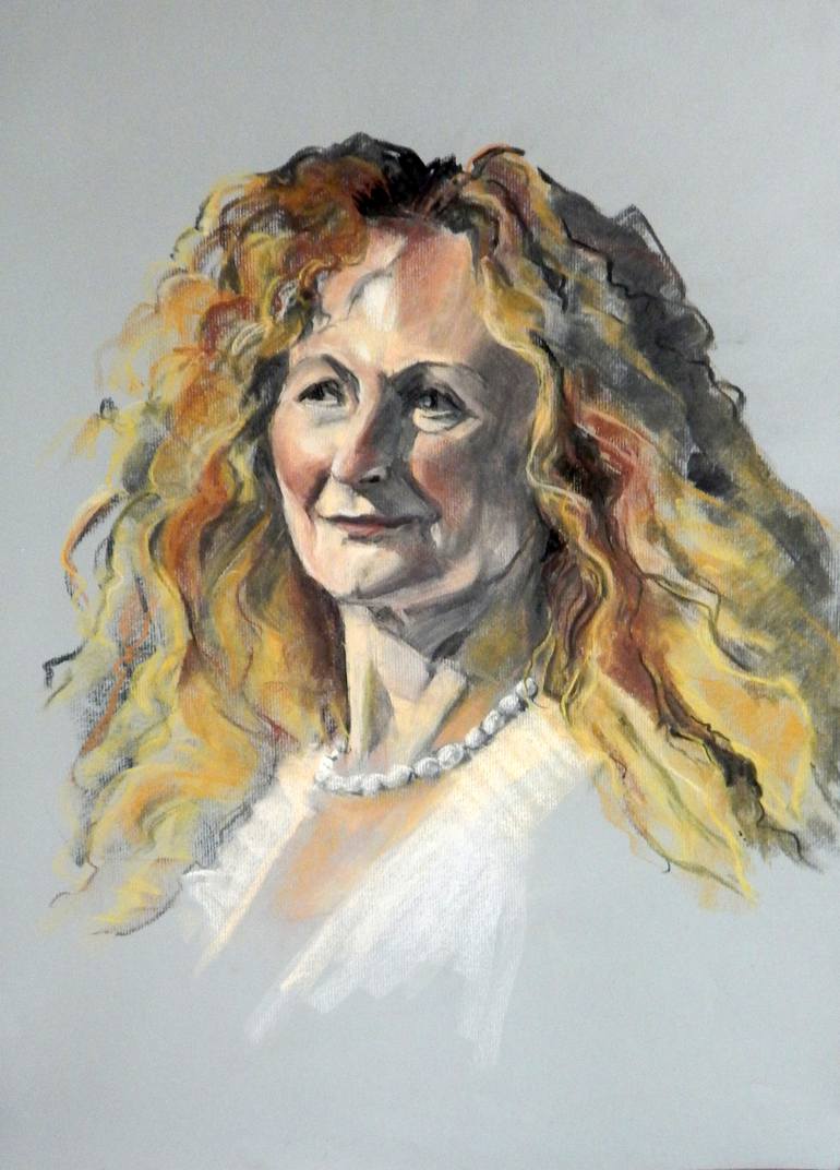 Original Figurative Portrait Paintings by Greta Corens