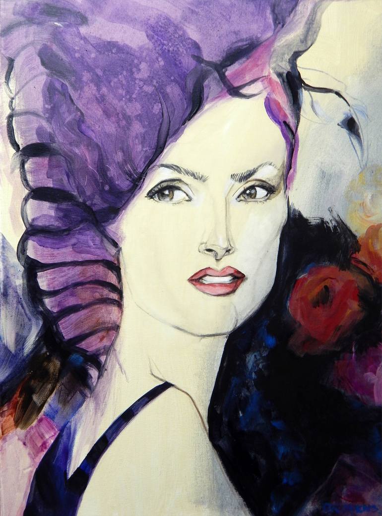 Original Figurative Portrait Painting by Greta Corens