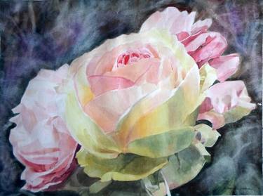 Original Fine Art Floral Paintings by Greta Corens