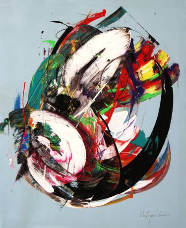 Original Abstract Expressionism Abstract Paintings by Eustaquio Carrasco