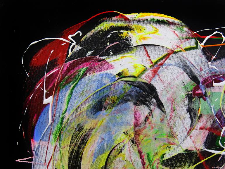 Original Abstract Expressionism Abstract Painting by Eustaquio Carrasco