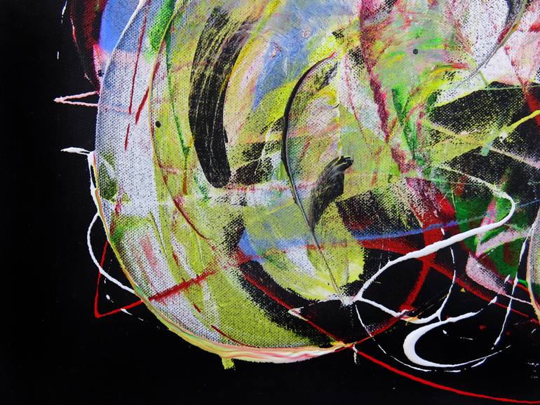Original Abstract Expressionism Abstract Painting by Eustaquio Carrasco