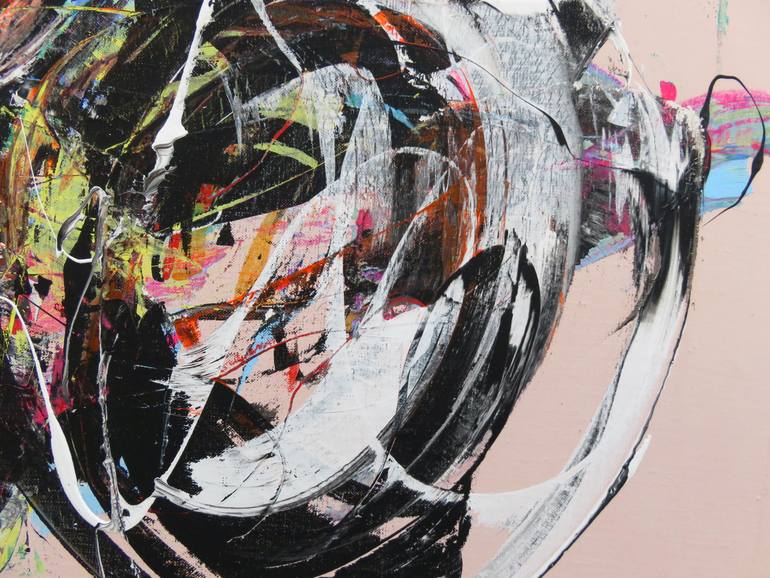 Original Abstract Expressionism Abstract Painting by Eustaquio Carrasco