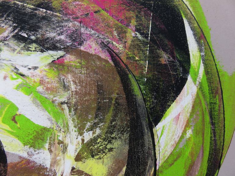 Original Abstract Expressionism Abstract Painting by Eustaquio Carrasco