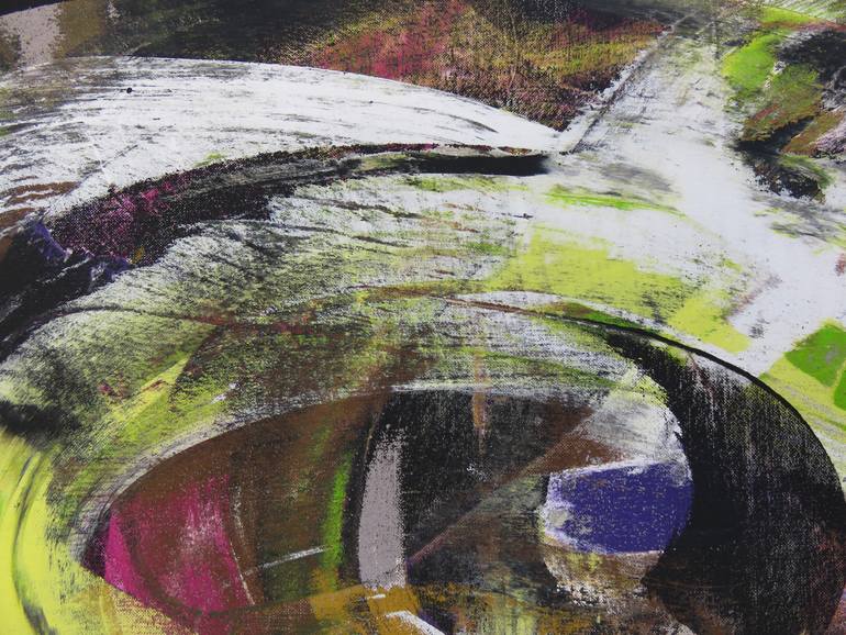Original Abstract Expressionism Abstract Painting by Eustaquio Carrasco