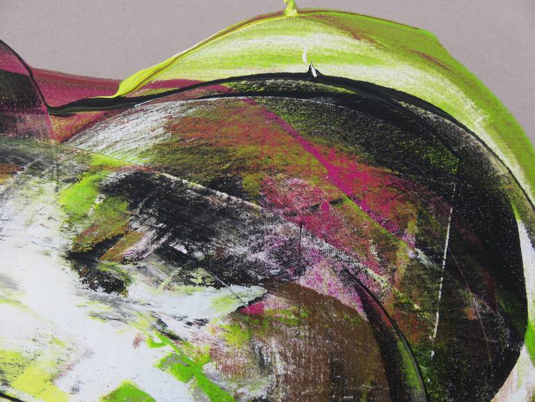 Original Abstract Expressionism Abstract Painting by Eustaquio Carrasco
