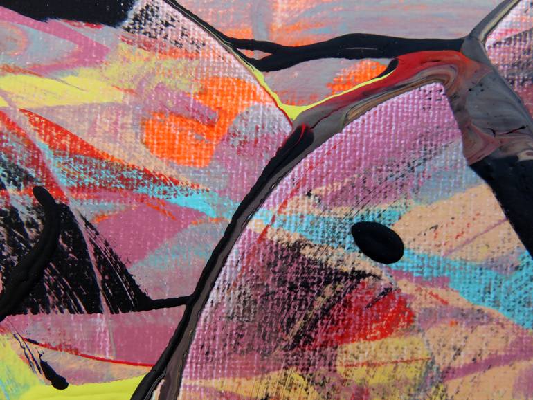 Original Abstract Expressionism Abstract Painting by Eustaquio Carrasco