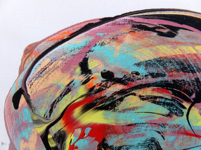 Original Abstract Expressionism Abstract Painting by Eustaquio Carrasco