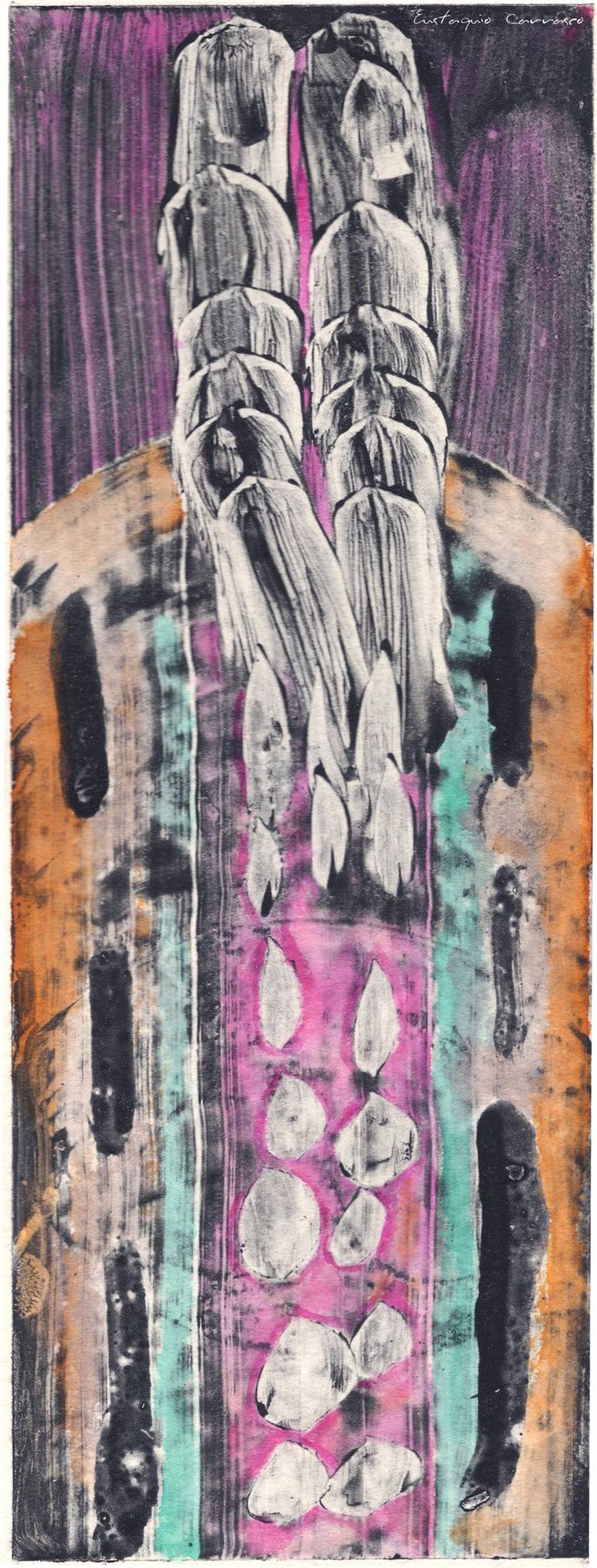 Original Abstract Expressionism Abstract Paintings by Eustaquio Carrasco