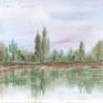 Collection LANDSCAPES WITH WATER AND WATERCOLORS