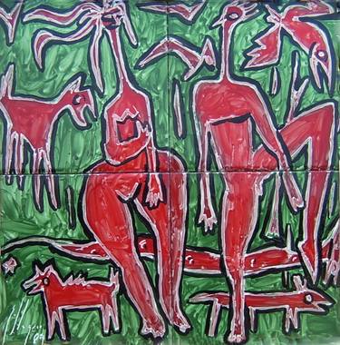 Print of Expressionism People Sculpture by Eustaquio Carrasco