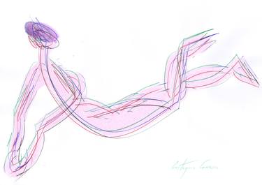 Original Expressionism Nude Drawings by Eustaquio Carrasco