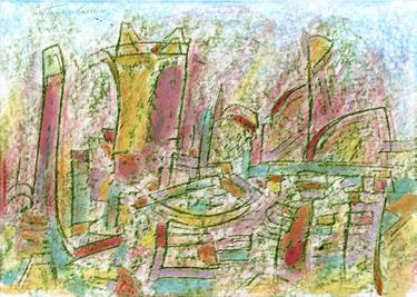 Print of Expressionism Cities Paintings by Eustaquio Carrasco