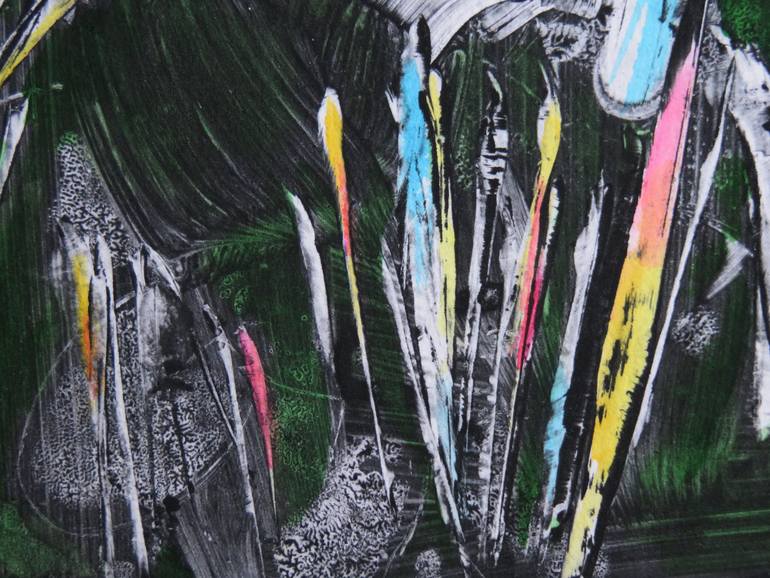 Original Abstract Expressionism Abstract Painting by Eustaquio Carrasco