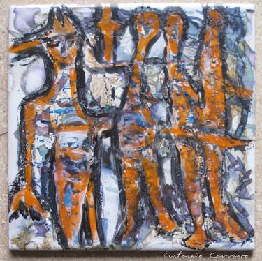 Print of Expressionism People Sculpture by Eustaquio Carrasco