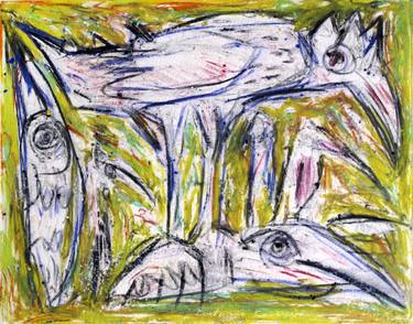 Original Expressionism Animal Paintings by Eustaquio Carrasco