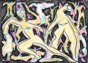 Print of Nude Drawings by Eustaquio Carrasco