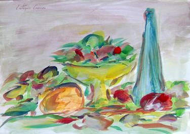 Print of Expressionism Still Life Paintings by Eustaquio Carrasco