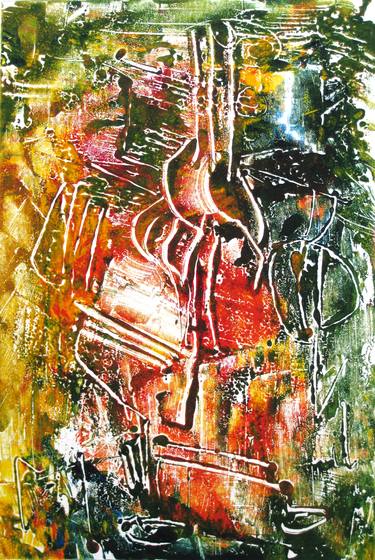 Original Abstract Expressionism Abstract Paintings by Eustaquio Carrasco