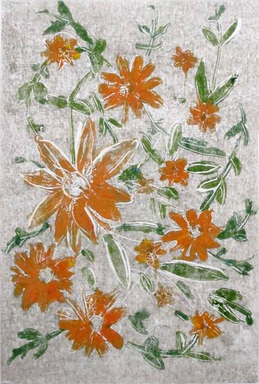 Original Figurative Floral Paintings by Eustaquio Carrasco