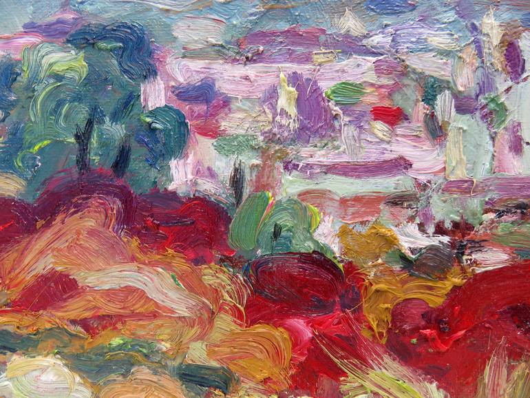 Original Expressionism Landscape Painting by Eustaquio Carrasco