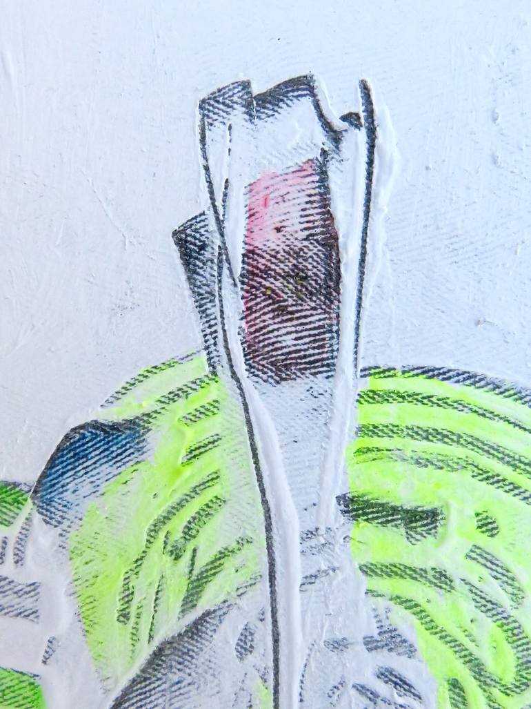 Original Conceptual Abstract Painting by Eustaquio Carrasco