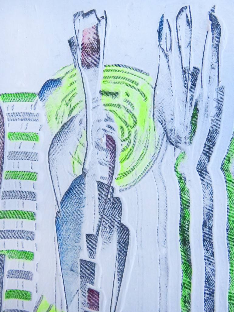Original Conceptual Abstract Painting by Eustaquio Carrasco