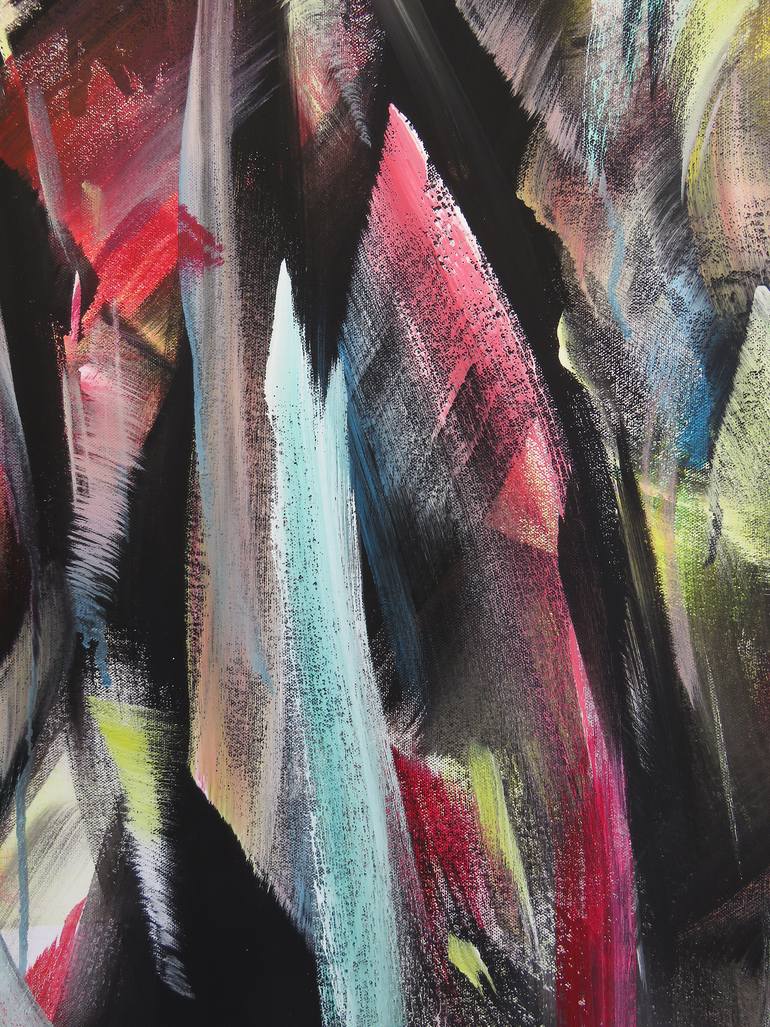 Original Abstract Expressionism Abstract Painting by Eustaquio Carrasco