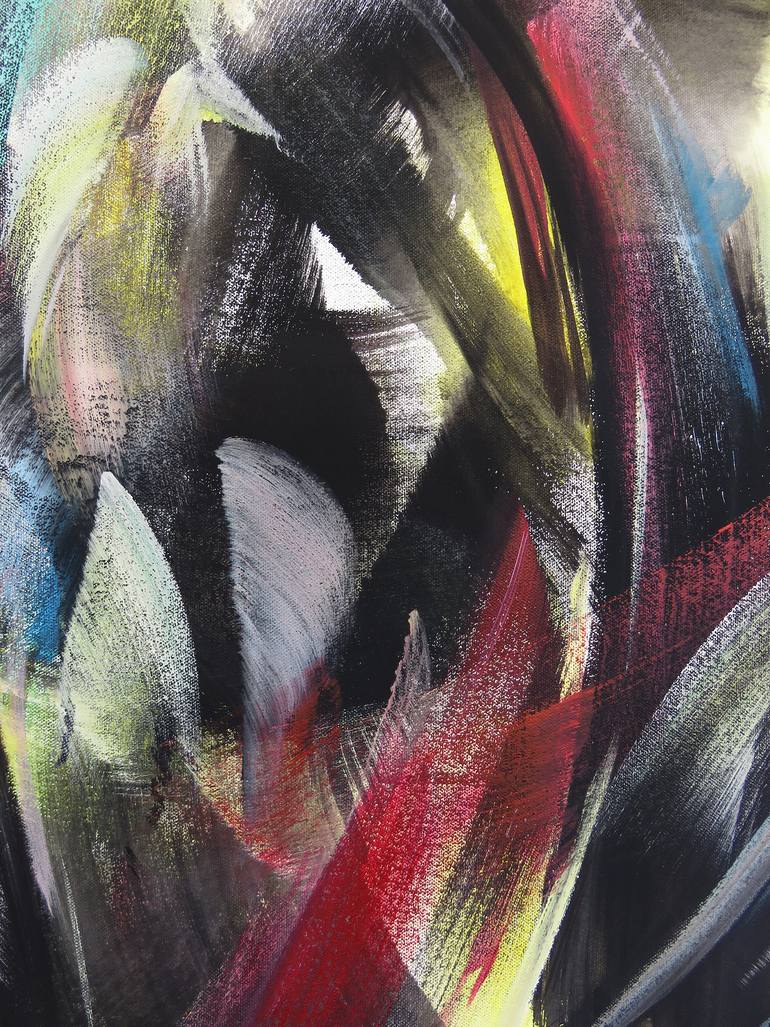 Original Abstract Expressionism Abstract Painting by Eustaquio Carrasco