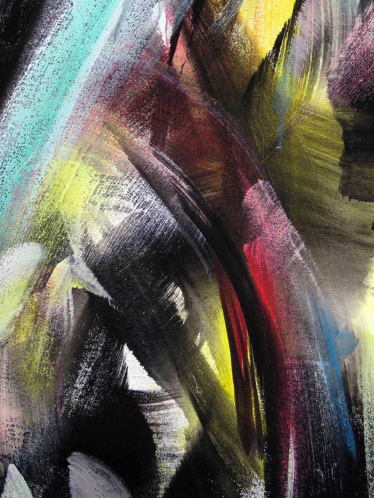 Original Abstract Expressionism Abstract Painting by Eustaquio Carrasco
