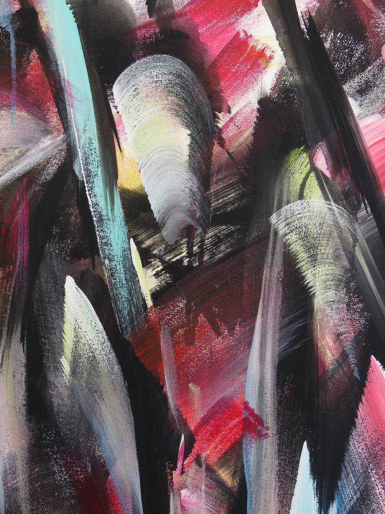 Original Abstract Expressionism Abstract Painting by Eustaquio Carrasco