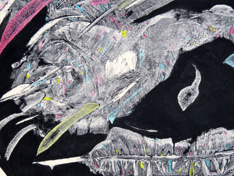 Original Abstract Expressionism Abstract Painting by Eustaquio Carrasco