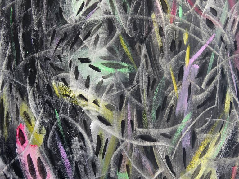 Original Abstract Expressionism Abstract Painting by Eustaquio Carrasco