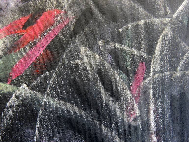 Original Abstract Expressionism Abstract Painting by Eustaquio Carrasco