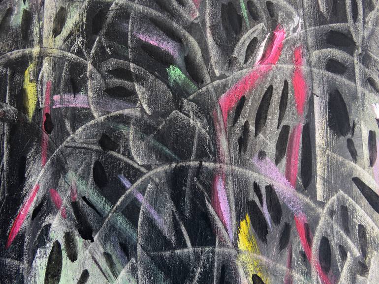 Original Abstract Expressionism Abstract Painting by Eustaquio Carrasco