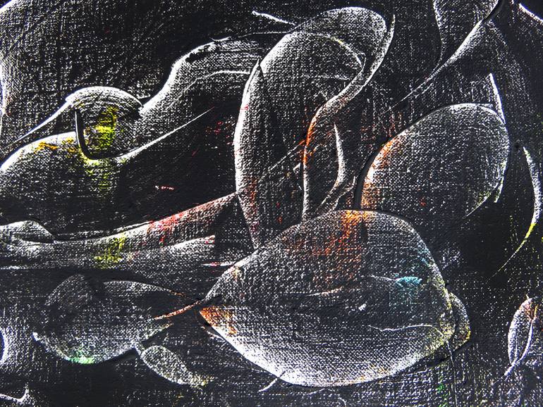 Original Abstract Expressionism Abstract Painting by Eustaquio Carrasco