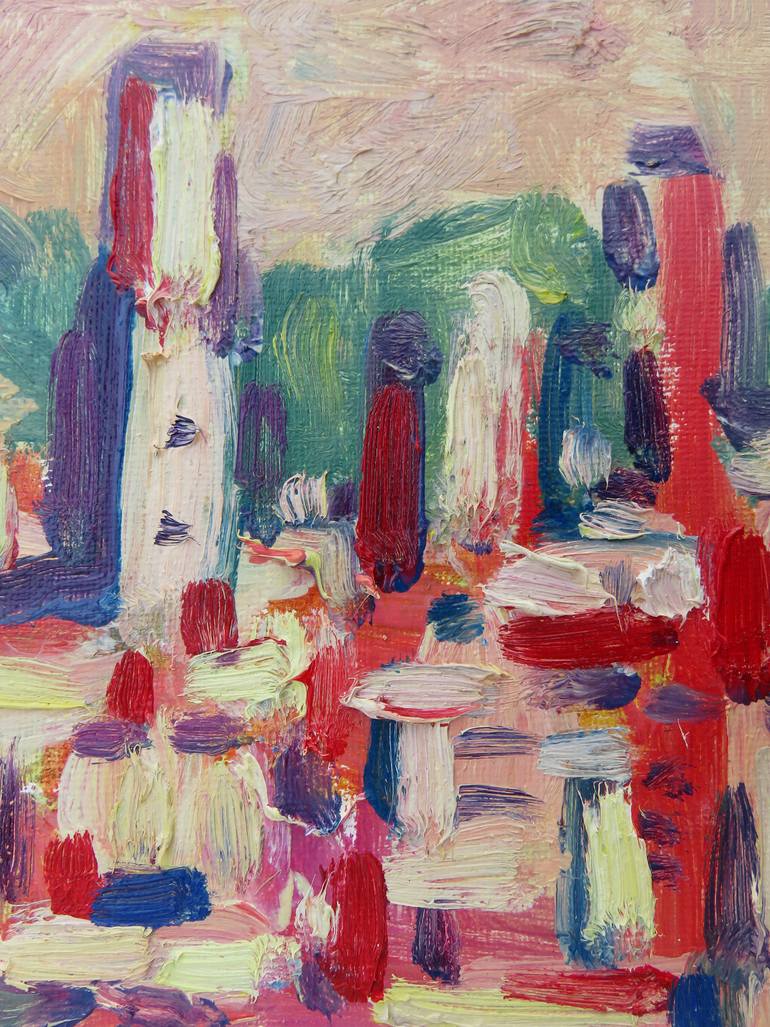 Original Expressionism Landscape Painting by Eustaquio Carrasco