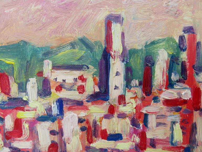 Original Expressionism Landscape Painting by Eustaquio Carrasco