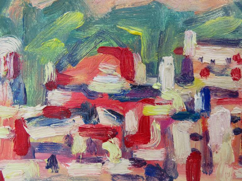 Original Expressionism Landscape Painting by Eustaquio Carrasco