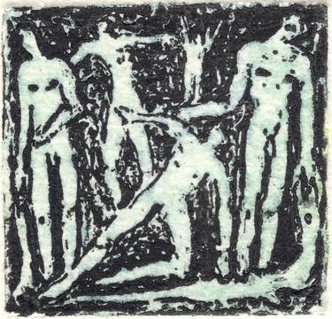 Print of Nude Printmaking by Eustaquio Carrasco