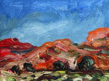 Print of Expressionism Landscape Paintings by Eustaquio Carrasco