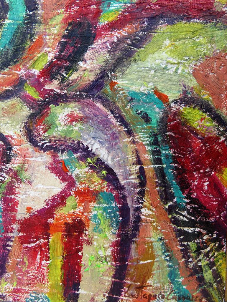 Original Abstract Painting by Eustaquio Carrasco