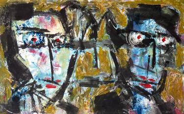 Original Expressionism Portrait Paintings by Eustaquio Carrasco