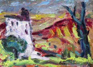 Print of Expressionism Landscape Paintings by Eustaquio Carrasco