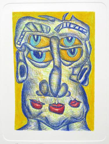 Print of Expressionism Portrait Drawings by Eustaquio Carrasco